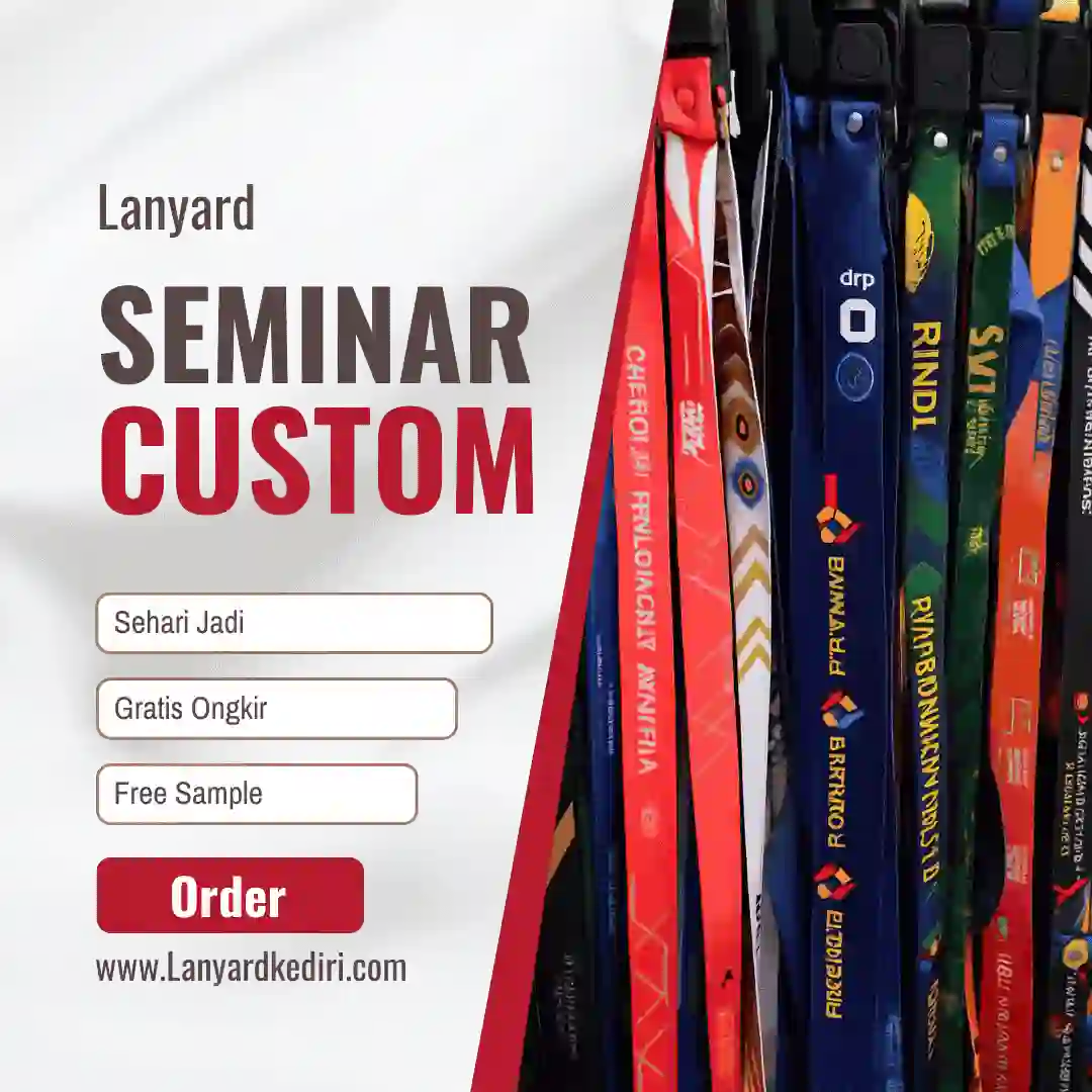 Cetak Lanyard Seminar Custom di Kediri